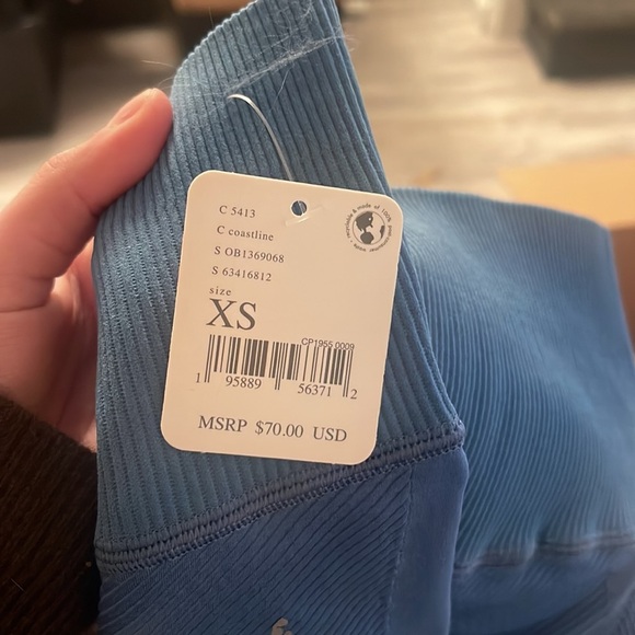 NWT Free People Free Throw Leggings in Coastline XS - Picture 3 of 5